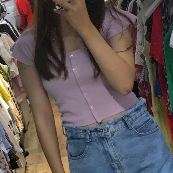 Lavender Knit Top - Picture 3 of 3